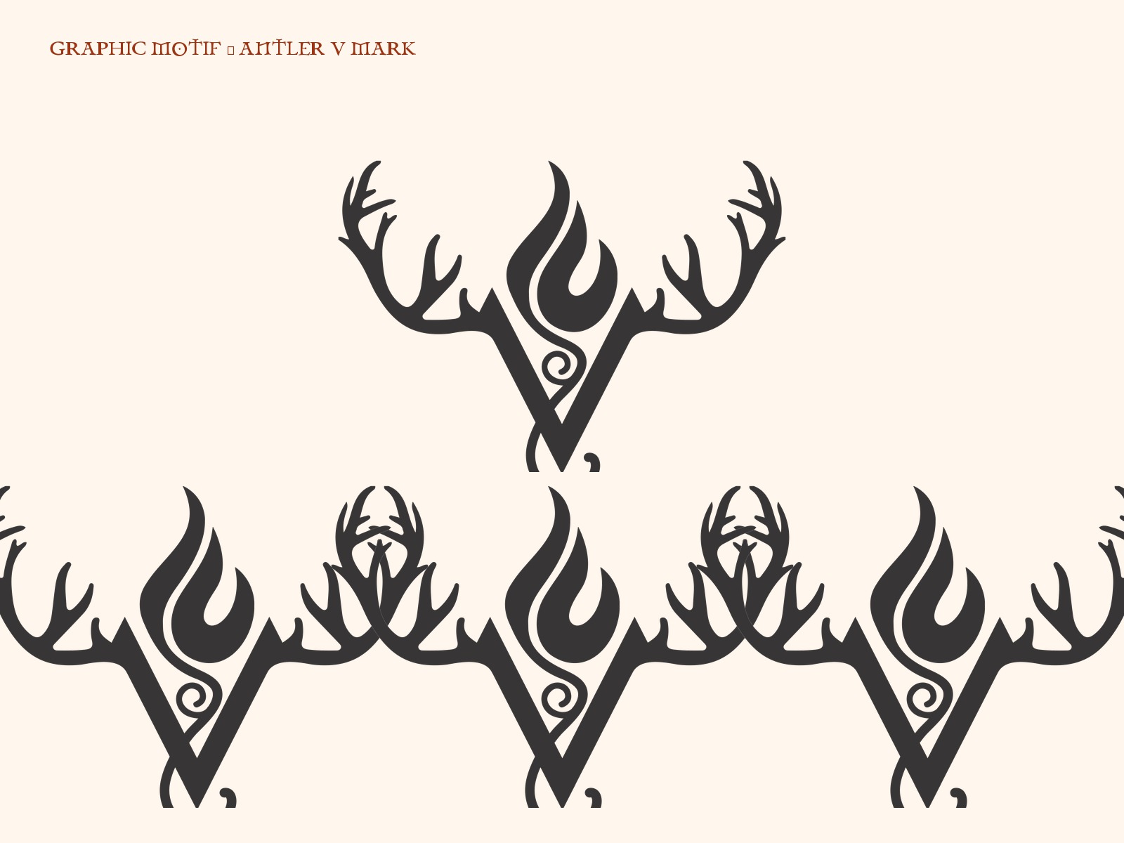 Recurring graphic motifs and seasonal symbols