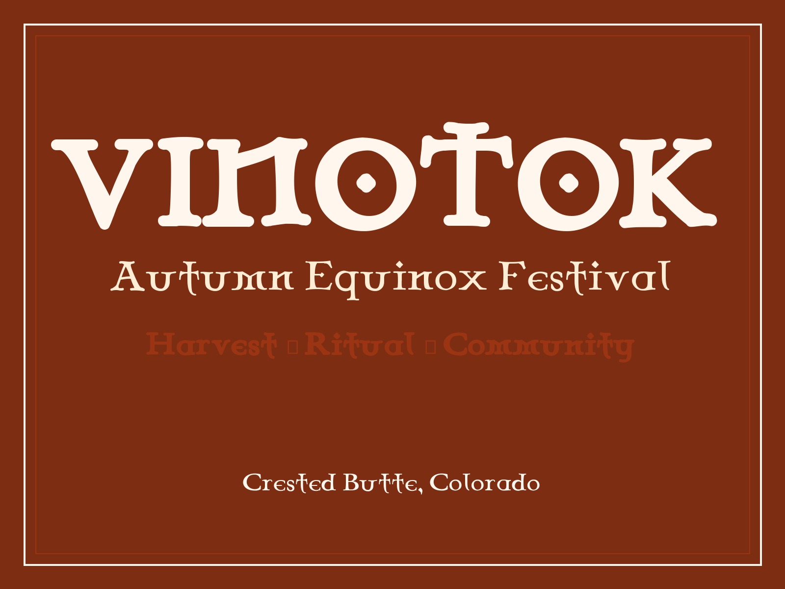 Custom type on seasonal poster